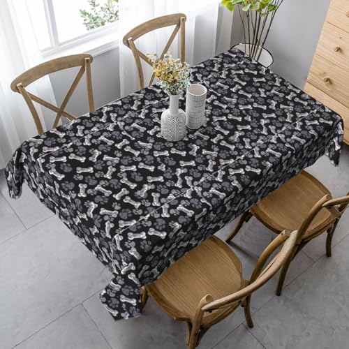 Wasserdichte Tischdecke mit Pfotenabdruck, wiederverwendbar, für Esszimmer, Party, Hochzeit, Innen- und Außenbereich Wasserdichte Tischdecke mit Pfotenabdruck, wiederverwendbar, für Esszimmer, Party, Hochzeit, Innen- und Außenbereich von Unkhtt