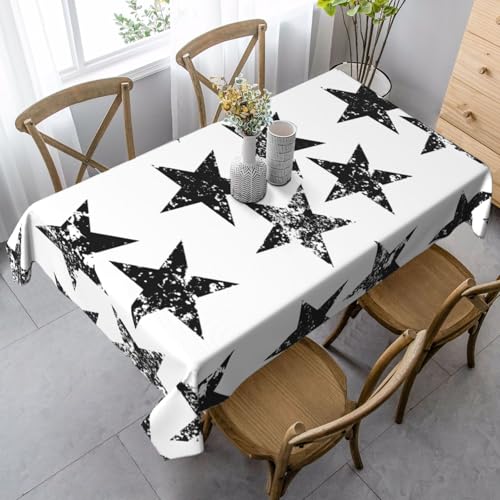 Wasserdichte Tischdecke mit Sternenmotiv, wiederverwendbar, für Esszimmer, Party, Hochzeit, Innen- und Außenbereich Wasserdichte Tischdecke mit Sternenmotiv, wiederverwendbar, für Esszimmer, Party, Hochzeit, Innen- und Außenbereich von Unkhtt