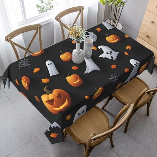 Wasserdichte Tischdecke mit niedlichem Halloween-Muster, wiederverwendbar, für Esszimmer, Party, Hochzeit, Innen- und Außenbereich Wasserdichte Tischdecke mit niedlichem Halloween-Muster, wiederverwendbar, für Esszimmer, Party, Hochzeit, Innen- und Außenbereich von Unkhtt