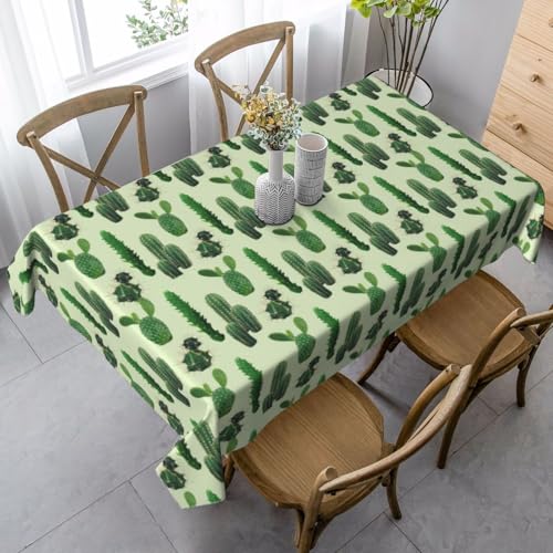 Wasserfeste Tischdecke, Motiv: Kaktus, wiederverwendbar, für Esszimmer, Party, Hochzeit, Innen- und Außenbereich Wasserfeste Tischdecke, Motiv: Kaktus, wiederverwendbar, für Esszimmer, Party, Hochzeit, Innen- und Außenbereich von Unkhtt