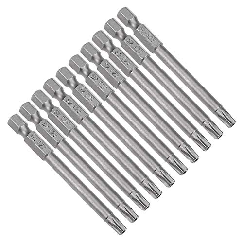 10 Stück 1/4 Zoll Hex Shank T27 Torx-Schraubendreher Sicherheitstorx Bits 75 mm Länge 10 Stück 1/4 Zoll Hex Shank T27 Torx-Schraubendreher Sicherheitstorx Bits 75 mm Länge von Unknown