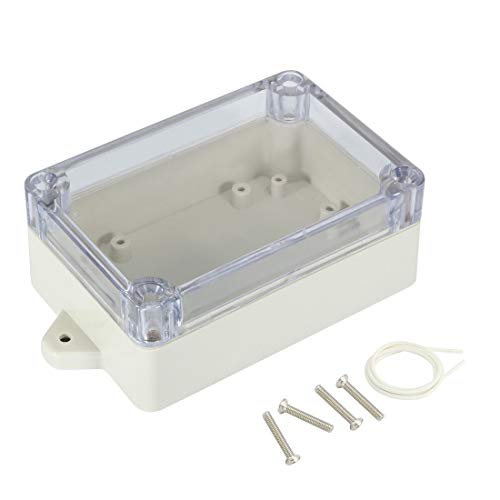 100 mm x 68 mm x 40 mm 3,9 Zoll x 2,7 Zoll x 1,6 Zoll Abzweigdose ABS Universal-Projektgehäuse mit transparentem Deckel für PC von Unknown