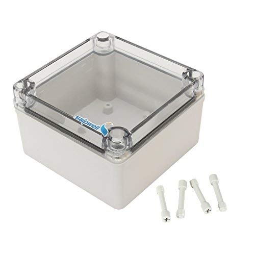 4,92 Zoll x 4,92 Zoll x 2,94 Zoll 125mm x 75mm Abzweigdose ABS Universal Projektgehäuse mit transparenter Abdeckung für PC 4,92 Zoll x 4,92 Zoll x 2,94 Zoll 125mm x 75mm Abzweigdose ABS Universal Projektgehäuse mit transparenter Abdeckung für PC von Unknown