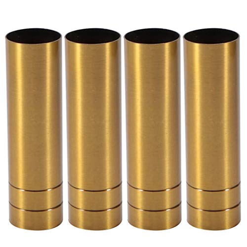 4 Stück 25 mm x 90 mm Messing Tone Metall Kerze Abdeckung Ärmel Kronleuchter Sockel Abdeckung 4 Stück 25 mm x 90 mm Messing Tone Metall Kerze Abdeckung Ärmel Kronleuchter Sockel Abdeckung von Unknown
