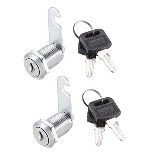 Cam Lock 1 Zoll Zylinderschloss Schrankschloss Schrankschlösser passend für Platten bis 5/8 Zoll mit gleichem Schlüssel von Unknown