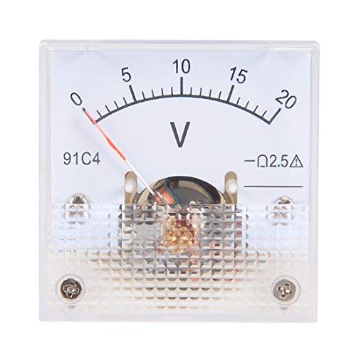 DC 0 – 20 V Analog Panel Voltage Gauge Voltage Meter 91C4 2,5% Error von Unknown