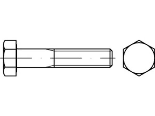 ISO 4014 Sechskant-Schaftschraube M20x160 Stahl 8.8 galvanisch verzinkt 10 Stk von Unknown