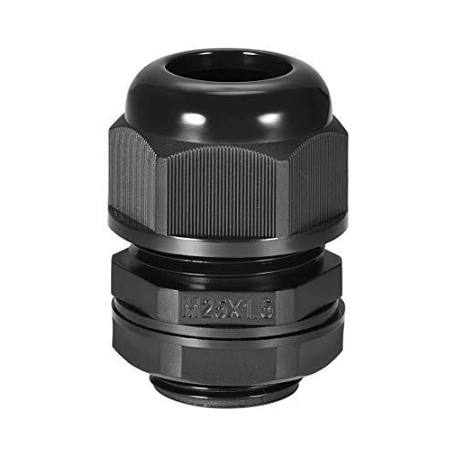 M25 Kabelverschraubung 2-Loch wasserdicht IP68 Dichtung Nylon Kontermutter für Draht von 4,3 bis 6,1 mm Durchmesser von Unknown