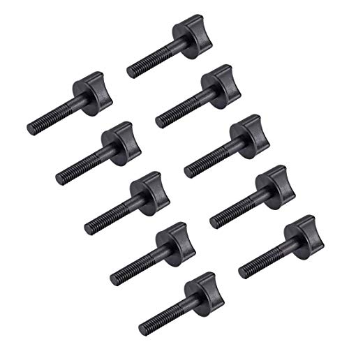 M6 x 20 mm Schrauben Bolzen 30 mm Schaft Hand Spaten Nylon Kunststoff Gewinde Metrisch Teilweise für RC Modell Flugzeug 10 Stück von Unknown