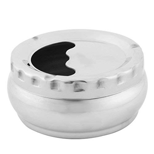 N/A Edelstahl für den Haushalt, drehbarer Deckel für Zigaretten, Aschenbecher, 11 cm Durchmesser N/A Edelstahl für den Haushalt, drehbarer Deckel für Zigaretten, Aschenbecher, 11 cm Durchmesser von Unknown