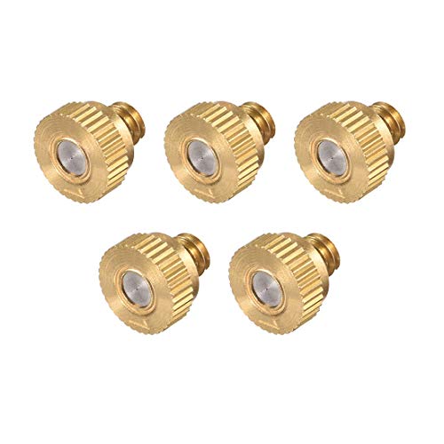 N/A Nebeldüse aus Messing - Ersatzköpfe mit Öffnungsdurchmesser 10/24 UNC 0,1 mm für Aussenkühlung - 5 Stück von Unknown