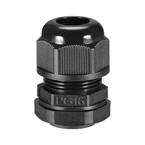 PG16 Kabelverschraubung 3-Loch wasserdicht IP68 Dichtung Nylon Verstellbar Kontermutter für Draht 3,5-5,2 mm Durchmesser von Unknown