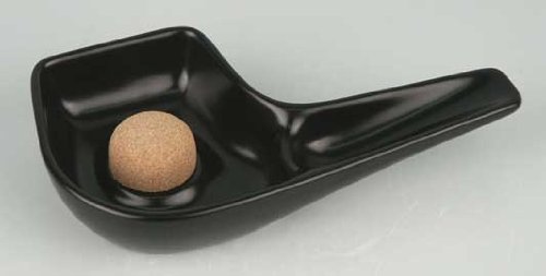 Pfeifenascher Keramik Pfeifenform schwarz mit 1 Ablagen Pfeifenascher Keramik Pfeifenform schwarz mit 1 Ablagen von Unknown