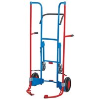 VARIOfit® Reifenkarre mit Stützrädern, Tragkraft 200 kg, für 8 Reifen, Luft-Bereifung von VARIOfit®