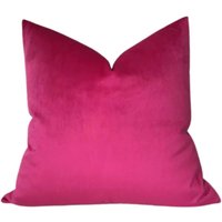 Hot Pink Samtkissenbezug, Designer Kissenbezüge, Dekokissen, Luxe Velvet von UnlimitedTextiles