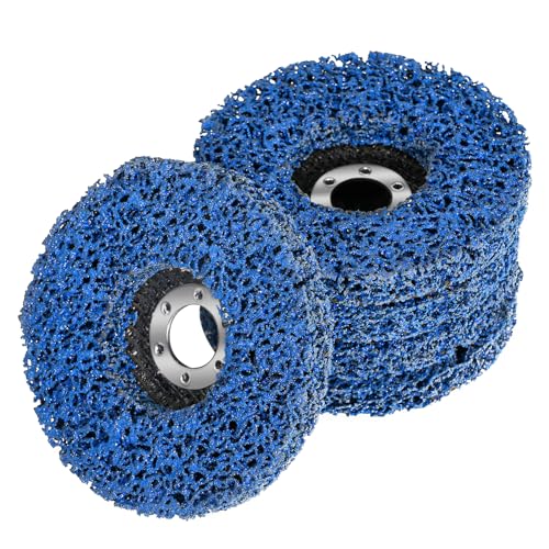5 Stück 125mm CSD Scheibe Schleifscheibe, Grobreinigungsscheibe Reinigungsscheibe Nylongewebescheibe Schleifscheiben für Winkelschleifer Reinigen, Entfernen von Farbe Rost Schweißnähte und Oxidation von Unnosin