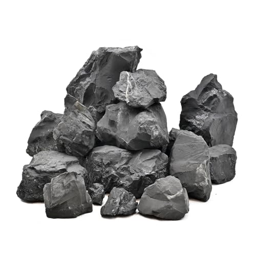 Unocho Aquarium-Steine 9KG Natürliche Schwarze Schiefer Felsen für Aquarien, Aquascaping Deko-Steine für Reptilien-Terrarien, Bonsai-Gärten & Außenbereiche – 8 Stück, 7–23cm Unocho Aquarium-Steine 9KG Natürliche Schwarze Schiefer Felsen für Aquarien, Aquascaping Deko-Steine für Reptilien-Terrarien, Bonsai-Gärten & Außenbereiche – 8 Stück, 7–23cm von Unocho