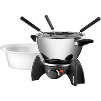 Unold 48615 Fondue 500W mit manueller Temperatureinstellung Schwarz, Silber von Unold