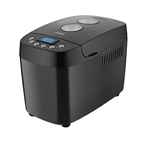 Unold 68525 BACKMEISTER Big Black - Schwarz, für bis zu 1.500g Brot, 15 Programme, auch für glutenfreies Brot, Timerfunktion, Waremhaltefunktion, LCD Display von Unold