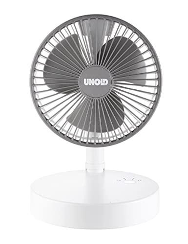 UNOLD 86720 Teleskop-Venti Cordless - Weiß, Klappmechanismus, platzsparende Aufbewahrung, Höheneinstellung ca. 15 bis 75 cm, 3-stufige Geschwindigkeitsregelung, als Powerbank nutzbar UNOLD 86720 Teleskop-Venti Cordless - Weiß, Klappmechanismus, platzsparende Aufbewahrung, Höheneinstellung ca. 15 bis 75 cm, 3-stufige Geschwindigkeitsregelung, als Powerbank nutzbar von Unold