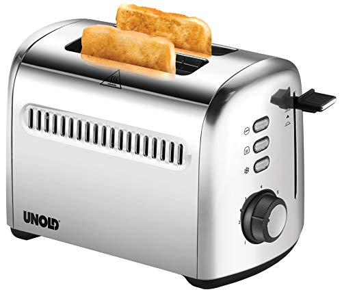 Unold 38326 Toaster 2er Retro - 2 Scheiben-Toaster, Retro, Edelstahl, 4 Funktionen, Brötchenaufsatz, 790–950 W, 7 einstellbare Röstgrade Unold 38326 Toaster 2er Retro - 2 Scheiben-Toaster, Retro, Edelstahl, 4 Funktionen, Brötchenaufsatz, 790–950 W, 7 einstellbare Röstgrade von Unold