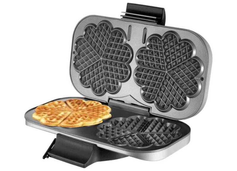 Unold 48241 Doppel-Waffelautomat für 2 Herzwaffeln, 1200 Watt von Unold