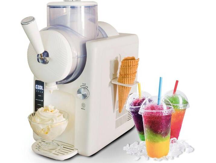 Unold Slush-Eismaschine Sofie 48950, 150 W, 2in1-Slush und Softeismaschine, weiß von Unold