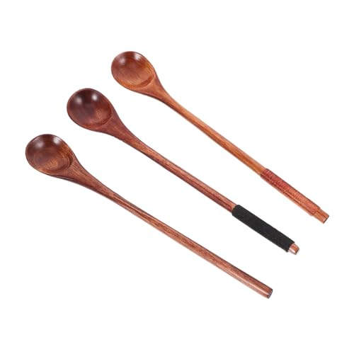 Unomor 3-teiliges Kaffeelöffel-Set aus Holz mit langem Griff, handgefertigter Honig-Rührlöffel für Kaffee, Tee und Desserts zum Mischen von Sahne, Zucker und Marmelade Unomor 3-teiliges Kaffeelöffel-Set aus Holz mit langem Griff, handgefertigter Honig-Rührlöffel für Kaffee, Tee und Desserts zum Mischen von Sahne, Zucker und Marmelade von Unomor