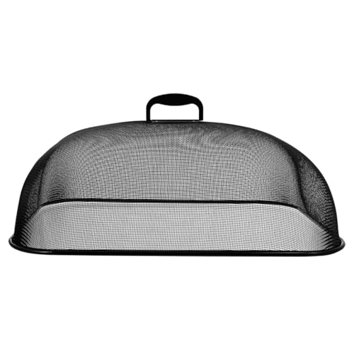 Unomor Edelstahl-Geschirrabdeckung, schwarz, Lebensmittelabdeckung, Netzschutz für den Außenbereich, Terrasse Unomor Edelstahl-Geschirrabdeckung, schwarz, Lebensmittelabdeckung, Netzschutz für den Außenbereich, Terrasse von Unomor