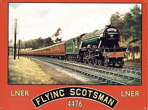 Unoopler Metal Signs The Flying Scotsman Warnschild | Indoor/Outdoor | 20,3 x 30,5 cm Blechschild Vintage Look Unoopler Metal Signs The Flying Scotsman Warnschild | Indoor/Outdoor | 20,3 x 30,5 cm Blechschild Vintage Look von Unoopler