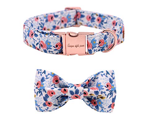 Unique Style Paws Hundehalsband Fliege Halsband Verstellbare Halsbänder oder Hundeleinen für Hunde und Katzen Klein Mittelgroß Groß Unique Style Paws Hundehalsband Fliege Halsband Verstellbare Halsbänder oder Hundeleinen für Hunde und Katzen Klein Mittelgroß Groß von Unique style paws