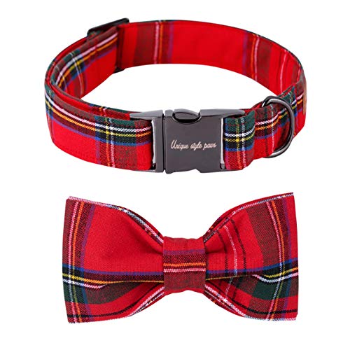 Unique Style Paws Hundehalsband Fliege Halsband Verstellbare Halsbänder oder Hundeleinen für Hunde und Katzen Klein Mittelgroß Groß Unique Style Paws Hundehalsband Fliege Halsband Verstellbare Halsbänder oder Hundeleinen für Hunde und Katzen Klein Mittelgroß Groß von Unique style paws