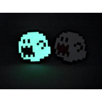 Super Mario Pixel Art Untersetzer "Glow-In-The-Dark Neon Boo", 3D Gedruckter Geschenke Home Decor." von UnrealisticWorks