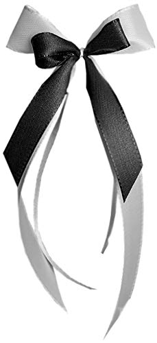 25 Antennenschleifen Autoschleifen Autoschmuck Hochzeit SCH0066 weiß schwarz von Unser schönster Tag