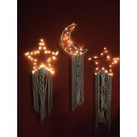 Makramee - Sterne Oder Mond Set Makramee - Sterne Oder Mond Set von UnserBastelparadies