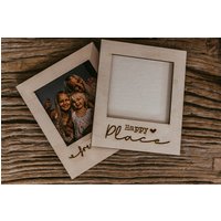 Polaroid Rahmen Als Magnet/Fotorahmen Holzrahmen Bilderrahmen Kühlschrankmagnet Personalisiert von UnserBuchstabensalat