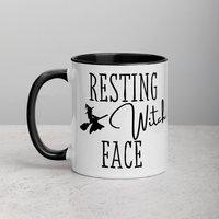 Resting Hexe Gesicht Tasse Halloween Becher Süße Herbst Für von Unstigma