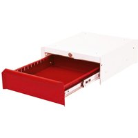 Bedrunka+Hirth Unterbauschrank mit 1 Schublade für Arbeitsplatzsystem Tisch, HxBxT 140 x 370 x 400 mm, verkehrsrot von Bedrunka+Hirth
