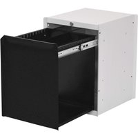 Bedrunka+Hirth Unterbauschrank mit 1 Schublade für Arbeitsplatzsystem Tisch, HxBxT 500 x 370 x 400 mm, tiefschwarz von Bedrunka+Hirth