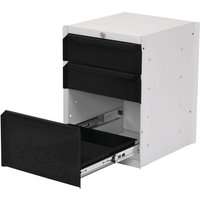 Bedrunka+Hirth Unterbauschrank mit 3 Schubladen für Arbeitsplatzsystem Tisch, HxBxT 500 x 370 x 400 mm, tiefschwarz Bedrunka+Hirth Unterbauschrank mit 3 Schubladen für Arbeitsplatzsystem Tisch, HxBxT 500 x 370 x 400 mm, tiefschwarz von Bedrunka+Hirth