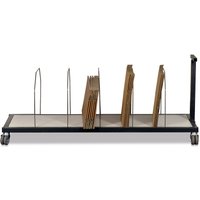 Untertischmagazin für DAHMEN Packtische, lang mit 6 Bügeln von DAHMEN