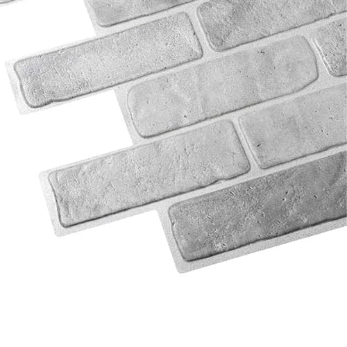 STM Dekor | PVC Paneele Old Gray Brick | 1 Platte | Ziegelstein | Wandpaneele | Deckenpaneele | Tapete | Wanddeko | Schaumstoff | Wasserfest | Kunstoff Platt von Untitled
