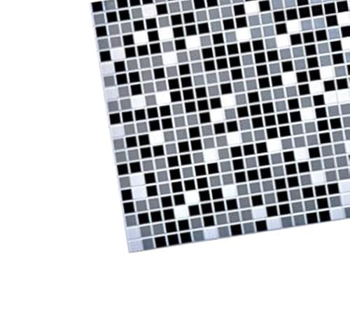 3D Wandpaneele PVC Black | 1 Platte - 0,5 qm | Mosaik Effekt | Paneele | Deckenpaneele | Tapeten | Schaumstoff | Wandverkleidung von Untitled
