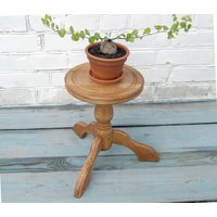 Geschnitzter Eichenholz-Übertopf Innen-Hölzerner Blumenstand-Blumentopfständer Halter Für Großen Blumentopf Farnständer Hartholz-Blumentopf von UnusualThingsbyOlga
