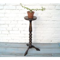 Großer Indoor Holz Blumentopf Moderner Eiche Hoher Eichen Farn Sockel Ständer von UnusualThingsbyOlga