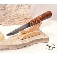 Mini Ahorn Maserholz Messerhalter Sammlerstück Messer Display von UnusualWorkshop