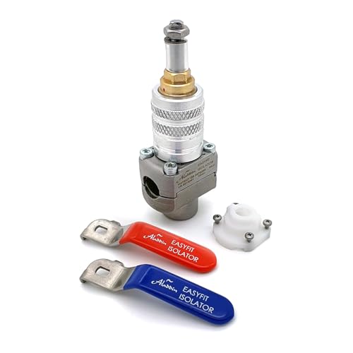 Aladdin EasyFit Isolator PRO, 15,5 mm selbstschneidendes Isolationsventil, unter Spannung stehende Rohrinstallation, Not-Aus-Hahn von Unvented Components Europe