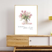 Christliches Poster | 1. Kor. 16, 14 Mit Bibelvers Für Den Frühling in Din A3 Und A4 von UnvergMomenteDesign