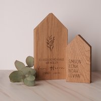 Deko - Holzhäuschen Mit Gravur/Personalisiert | Holzhaus Spruch Holzhäuser Set Ich Aber Und Mein Haus Herzlich Willkommen von UnvergMomenteDesign
