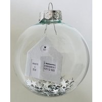 Erinnerungen Glückwünsche Schön Verpackt Christbaumkugel 1. Weihnachten Im Neuen Zuhause Einzug/Umzug Familie Personalisiert von UnverwechselbarMarie